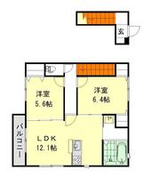 ユアメゾン一宮201号室の間取り