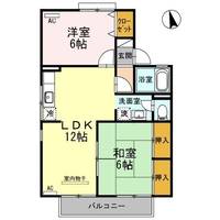 ロイヤルコート円座 B棟101の間取り