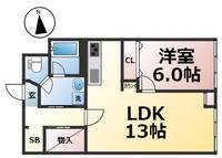 花車ビル 中館1015の間取り
