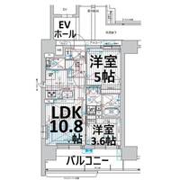 プレサンスロジェ千種駅NORTH2階部分の間取り