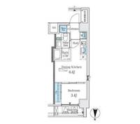 ルーエ中野坂上401の間取り