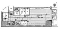 スパシエ 門前仲町 サウスクレストの間取り