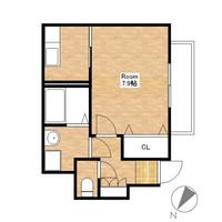 滋賀県近江八幡市堀上町の賃貸アパートの間取り