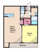 東京都世田谷区等々力3丁目(マンション)の賃貸物件の間取り