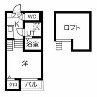 愛知県名古屋市昭和区安田通6丁目の賃貸アパートの間取り
