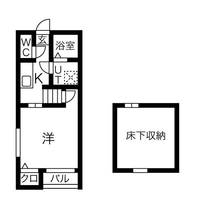 愛知県名古屋市南区内田橋2丁目の賃貸アパートの間取り