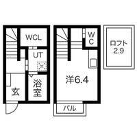 愛知県名古屋市中川区荒子町字大門西の賃貸アパートの間取り