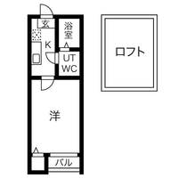 愛知県名古屋市東区筒井3丁目の賃貸アパートの間取り