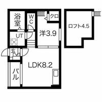 愛知県名古屋市北区生駒町5丁目の賃貸アパートの間取り