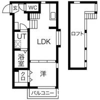 愛知県名古屋市南区駈上2丁目の賃貸アパートの間取り