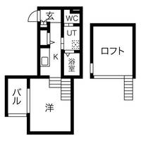 愛知県名古屋市中村区中村町8丁目の賃貸アパートの間取り