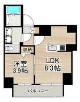 ディアレイシャス名古屋中村公園IIの間取り