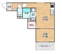 Crecia箱崎の間取り