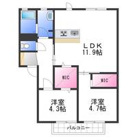 オンス小垣内Aの間取り