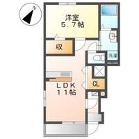 モイス・シャーム熊取の間取り