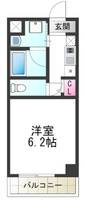カーライル堺市駅前402の間取り