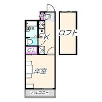 レオパレスレグルス津久野の間取り