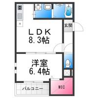 フジパレス堺北花田Ⅴ番館の間取り