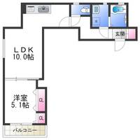 ラモーナ鶴橋の間取り