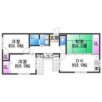 エフアール西田辺の間取り