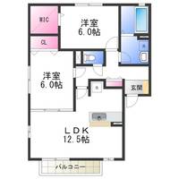 リビングタウン泉大津Bの間取り