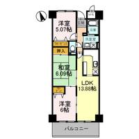 ラ・メゾンMSⅡの間取り