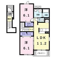 クラール・ベルF・Uの間取り