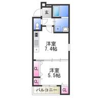 フジパレス堺白鷺Ⅱ番館の間取り