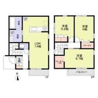 大阪府松原市小川4丁目(一戸建)の賃貸物件の間取り