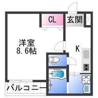 フジパレス和歌山黒田Ⅲ番館の間取り