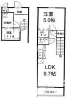 フジパレス谷町A棟の間取り