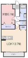 ウッディバードA棟の間取り