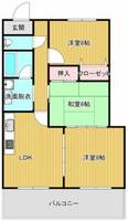 岡山県岡山市南区泉田3丁目(マンション)の賃貸物件の間取り