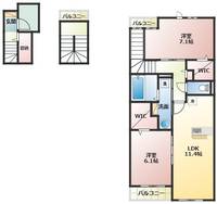アンジュ ニシオの間取り