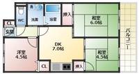 川辺マンションの間取り