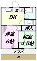 コーポ名取1号棟の間取り