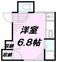 菊地荘202の間取り