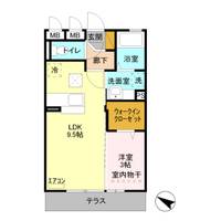 カルチェ Bの間取り