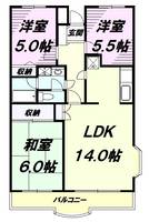 物件の間取り画像