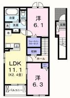 リバーテラスK205の間取り