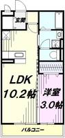 フェリスタ宮沢の間取り