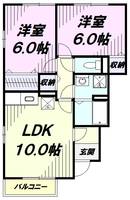 グレースヒル Ⅱの間取り