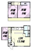 東京都羽村市富士見平2丁目(一戸建)の賃貸物件1の間取り