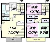 ロイヤルガーデン 六番館102の間取り