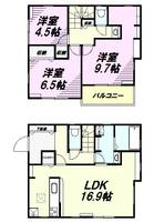 東京都羽村市双葉町3丁目(一戸建)の賃貸物件-の間取り