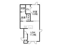 ユーフォリアⅡ2-Bの間取り