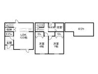 セカンドサーベルAの間取り