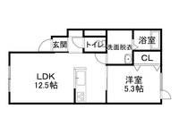 エール帯広Ⅲ202の間取り