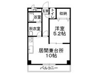 シャルム壱番館402の間取り