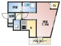 Ours Lavande201の間取り